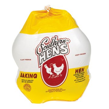 Southern Hens Frozen Whole Baking Hen, Avg. 7.1 lbs
