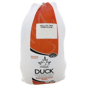 Maple Leaf Farms Frozen Whole Duck with Orange Glaze, Avg. 6.4 lbs