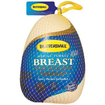 Butterball Frozen Whole Turkey Breast, 3 - 6 lbs, Avg. 4.9 lbs