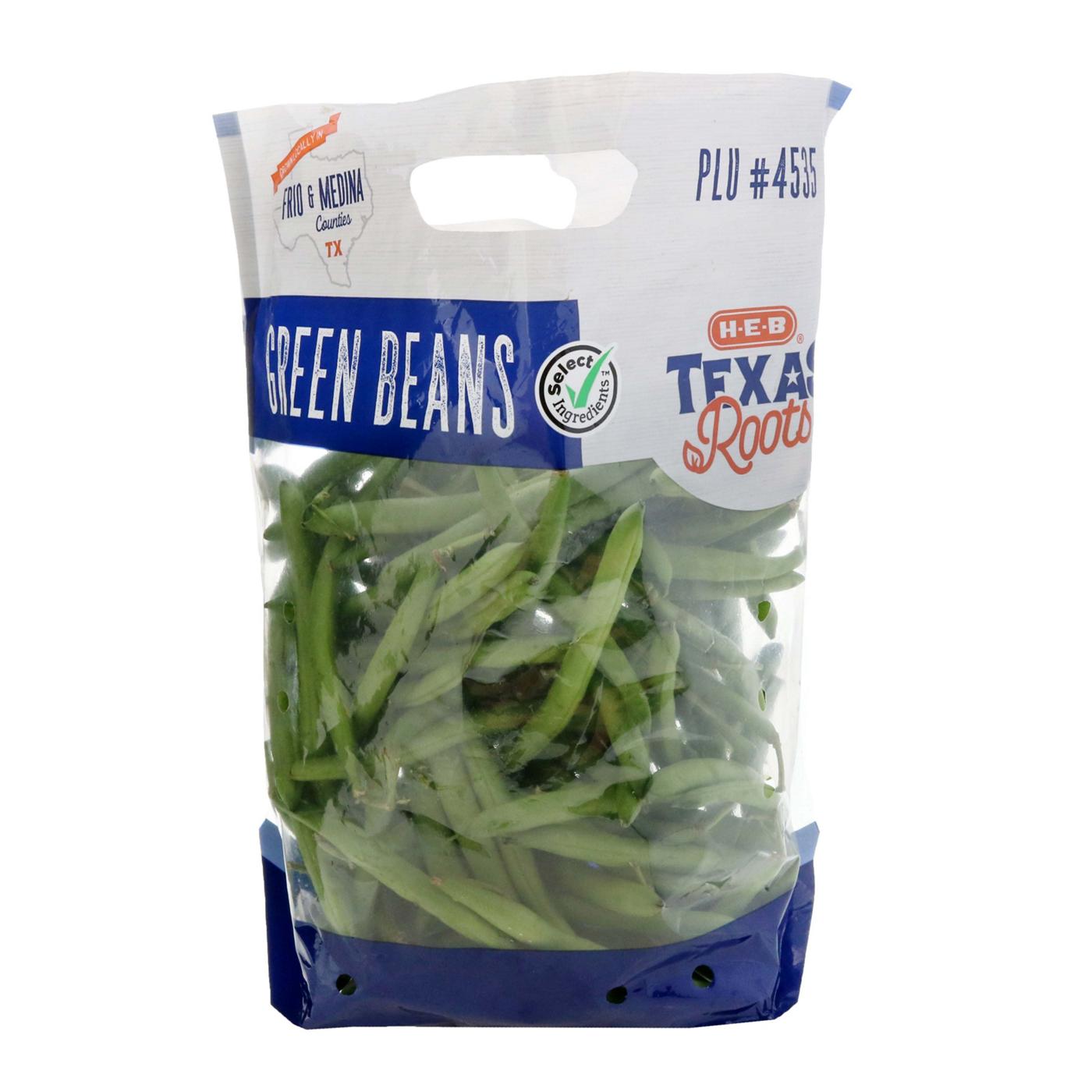 H-E-B Texas Roots Fresh Green Beans; image 1 of 2