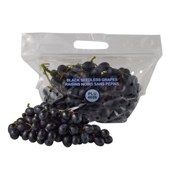 Fresh Seedless Black Grapes, Avg. 1.4 lbs