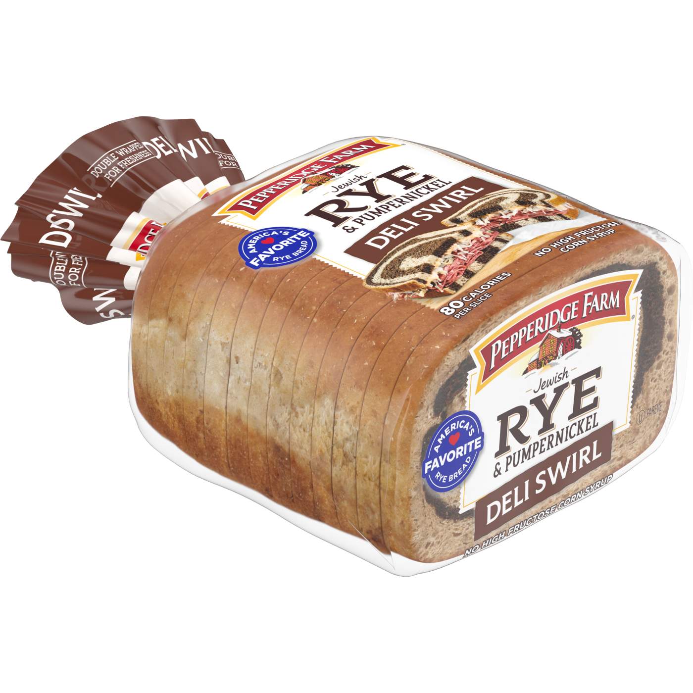 Pepperidge Farm Jewish Rye & Pumpernickel Deli Rye & Pump Swirl Bread; image 6 of 6