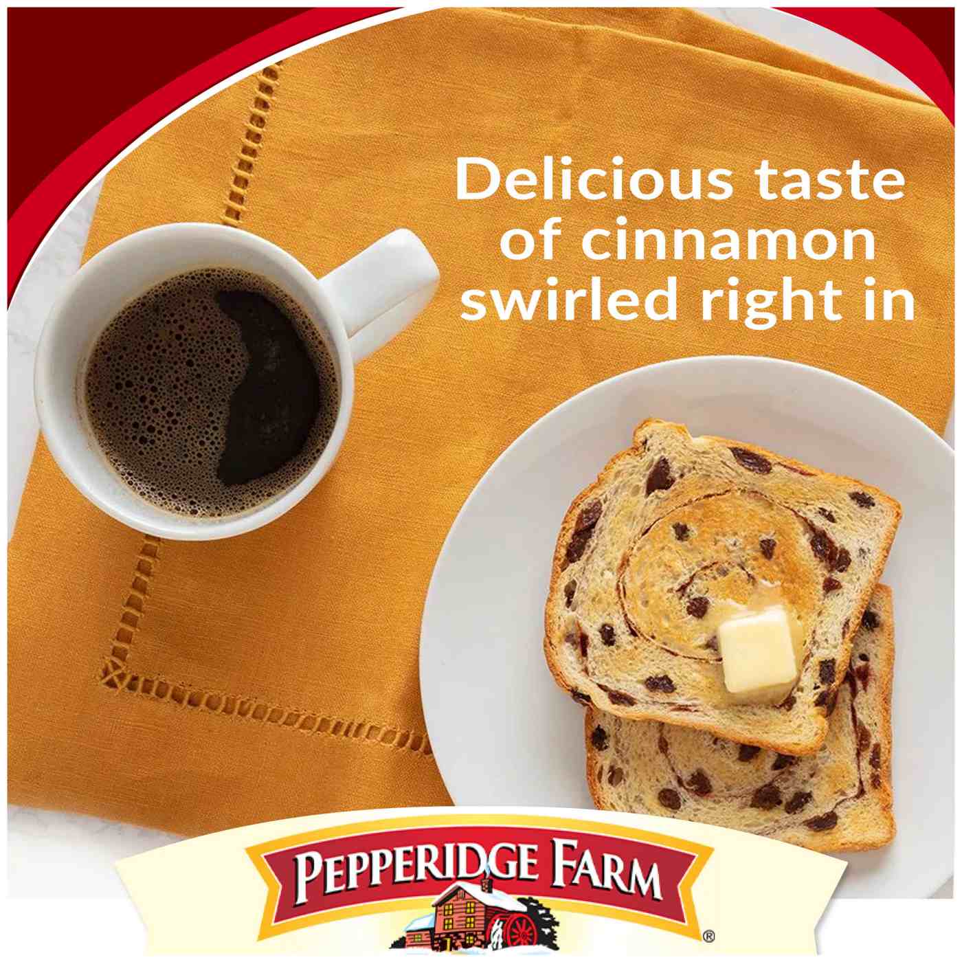 Pepperidge Farm Cinnamon Swirl Breakfast Sliced Bread; image 6 of 9