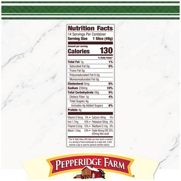 Pepperidge Farm Farmhouse Hearty White Sliced Bread, 24 oz