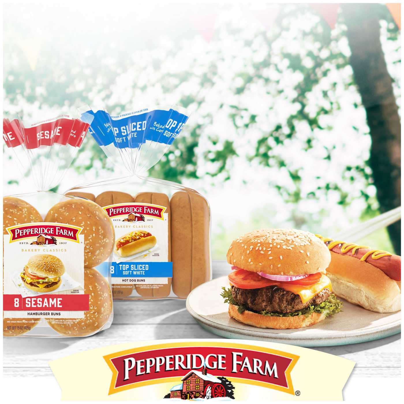 Pepperidge Farm Onion with Poppy Seeds Hamburger Buns; image 8 of 9