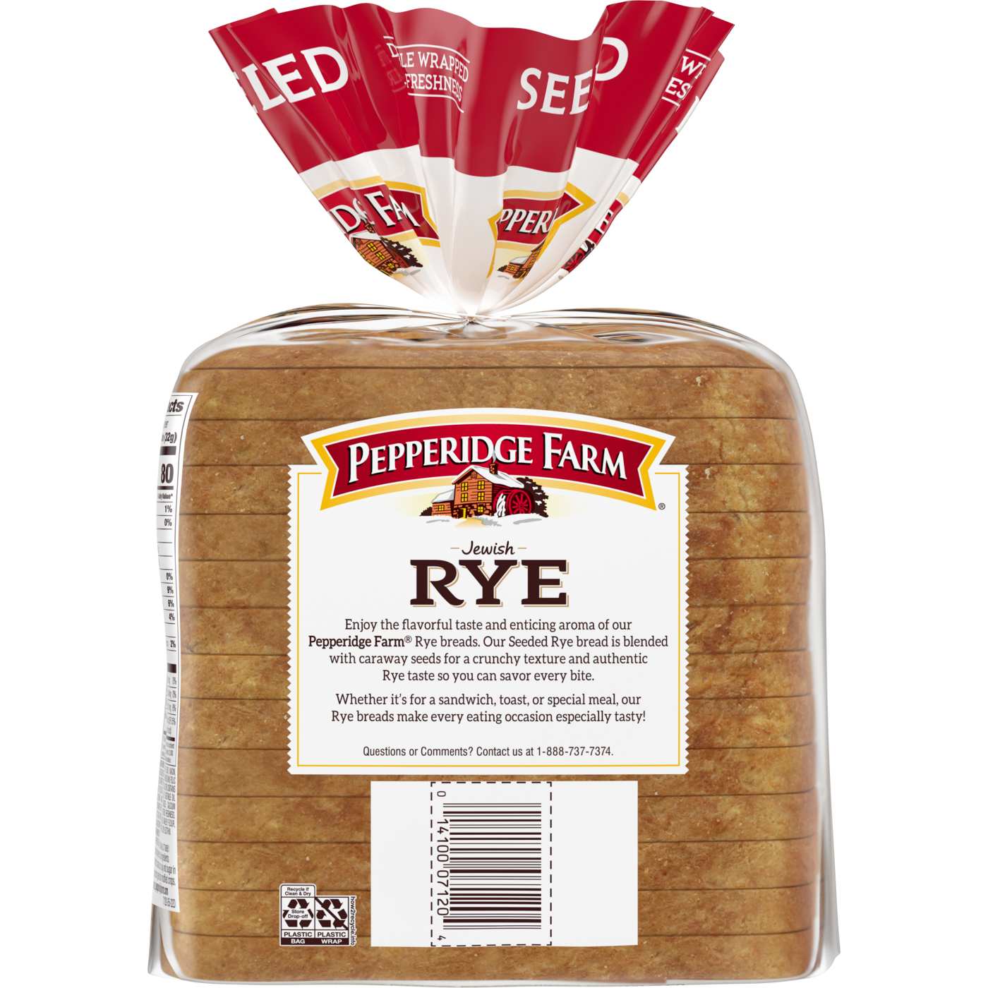 Pepperidge Farm Jewish Rye Seeded Rye Bread; image 2 of 6