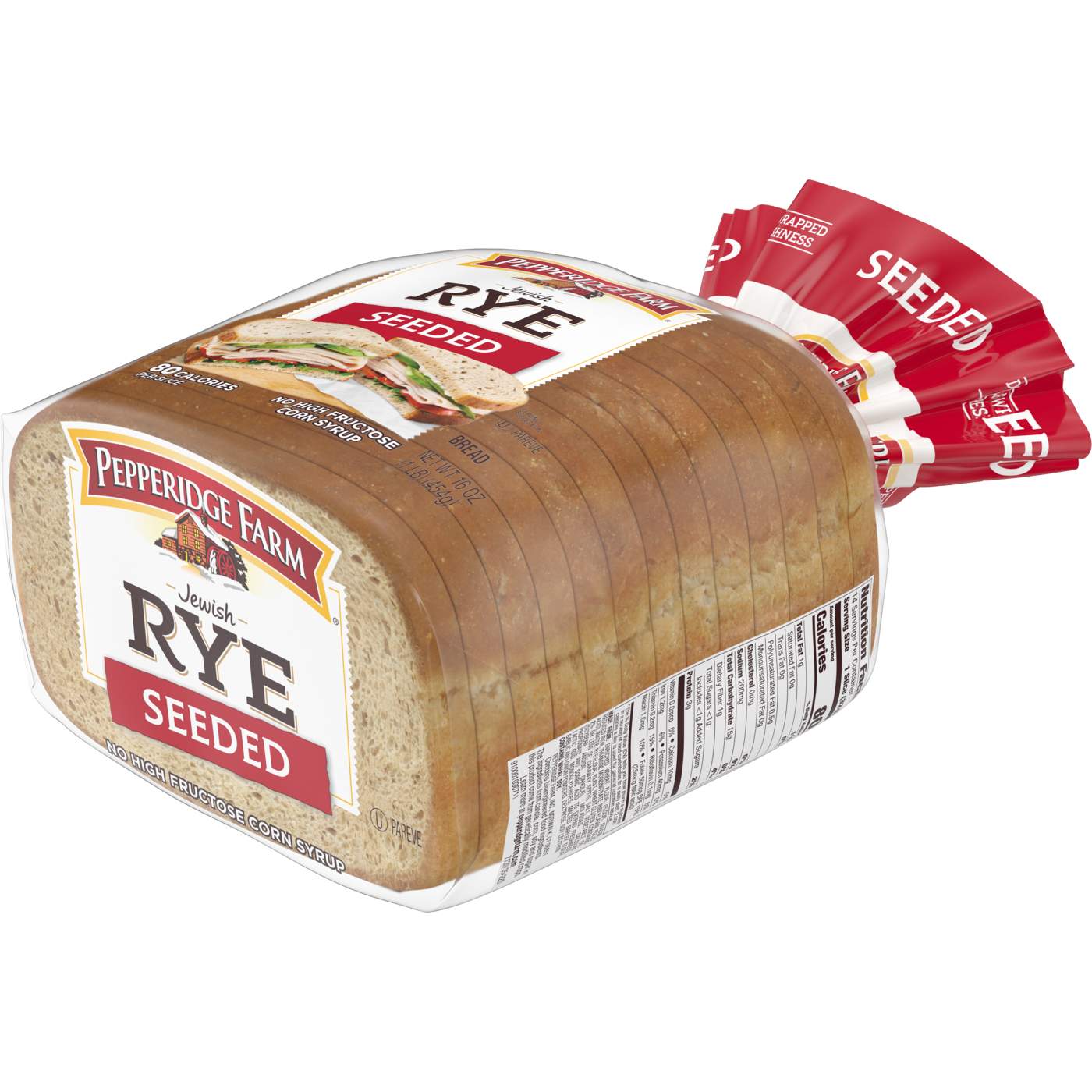 Pepperidge Farm Jewish Rye Seeded Rye Bread; image 5 of 6