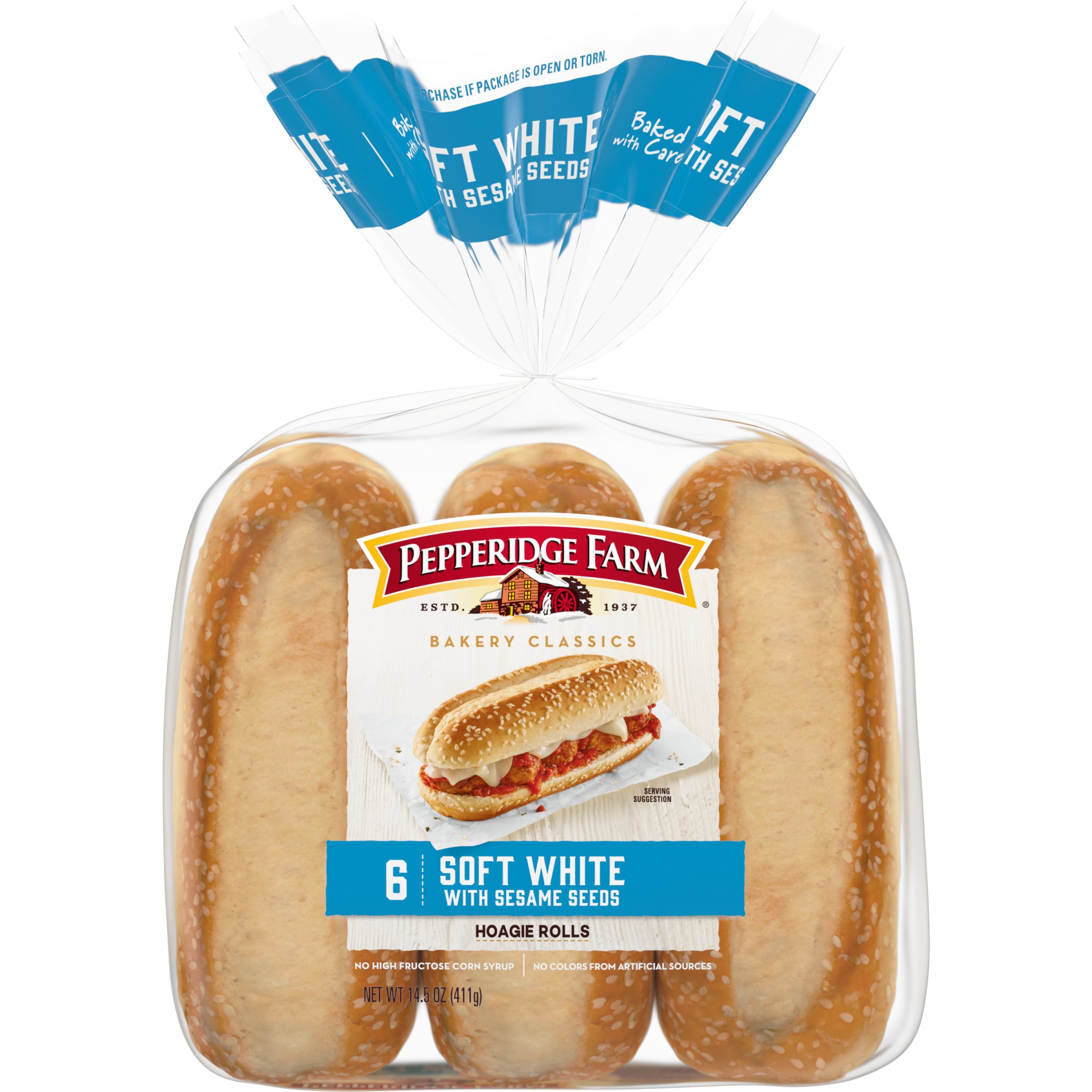 Pepperidge Farm Soft White with Sesame Seeds Hoagie Rolls - Shop