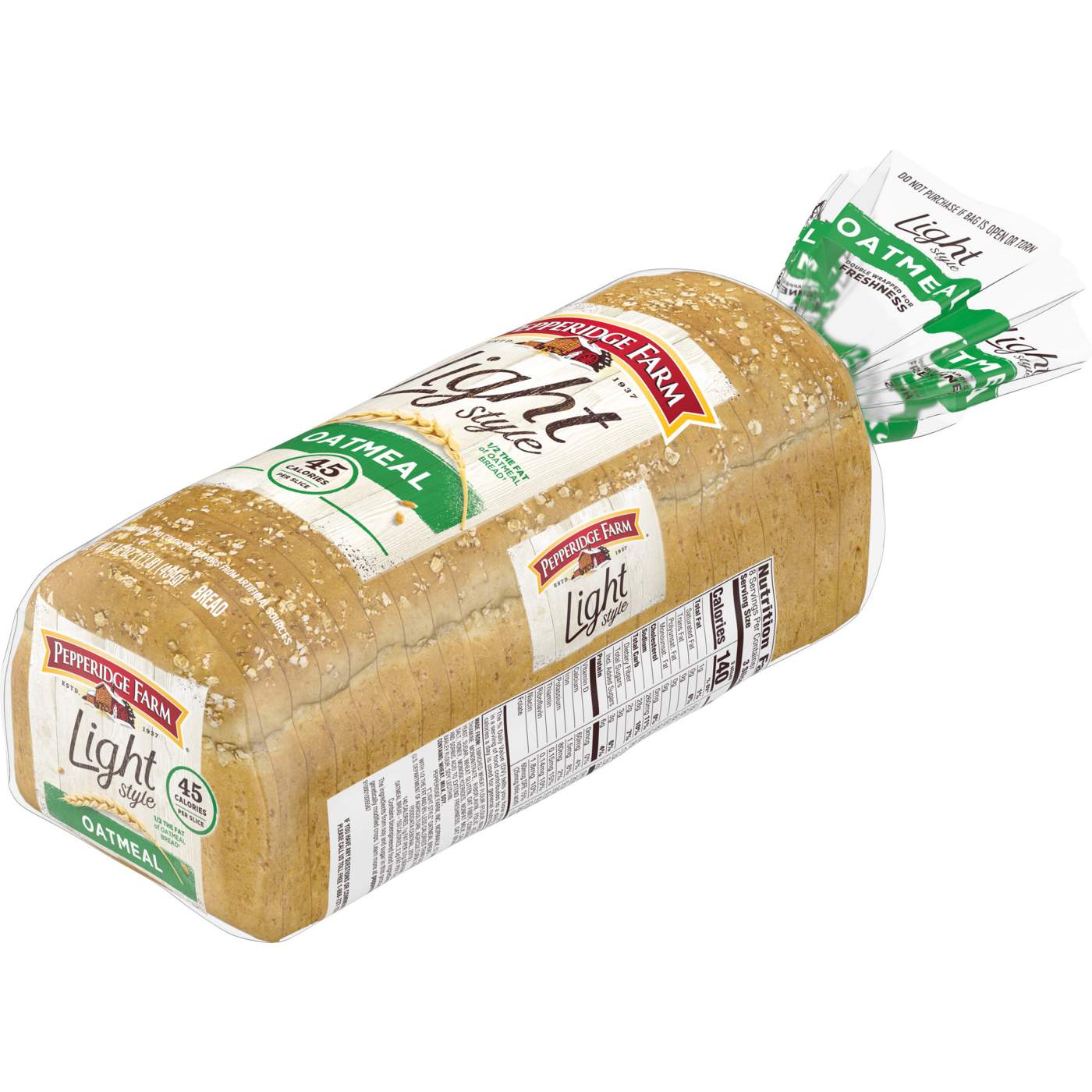 Pepperidge Farm Light Style Oatmeal Bread; image 2 of 6