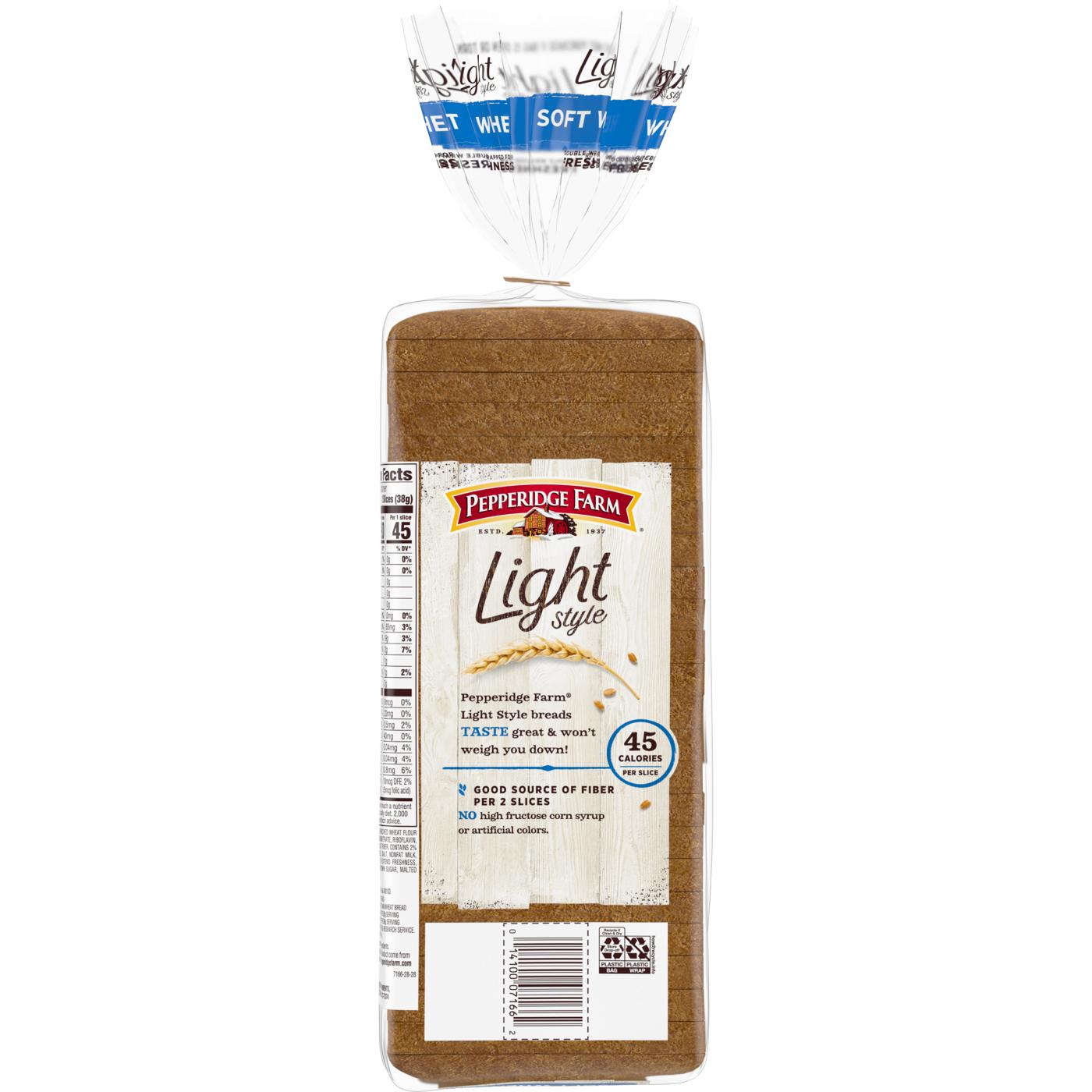 Pepperidge Farm Light Style Soft Wheat Sliced Bread; image 4 of 6