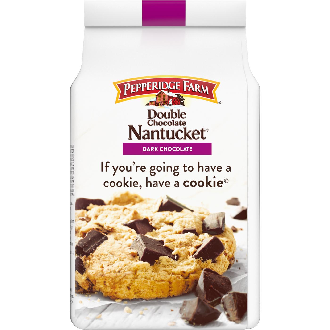 Pepperidge Farm Nantucket Crispy Double Dark Chocolate Chunk Cookies; image 4 of 6