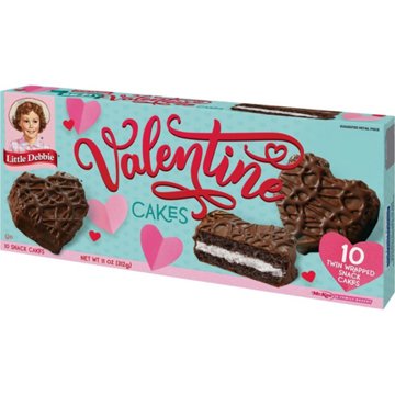 Little Debbie Chocolate Valentine Snack Cakes, 10 ct