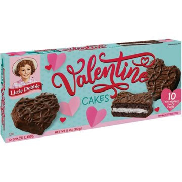 Little Debbie Chocolate Valentine Snack Cakes, 10 ct