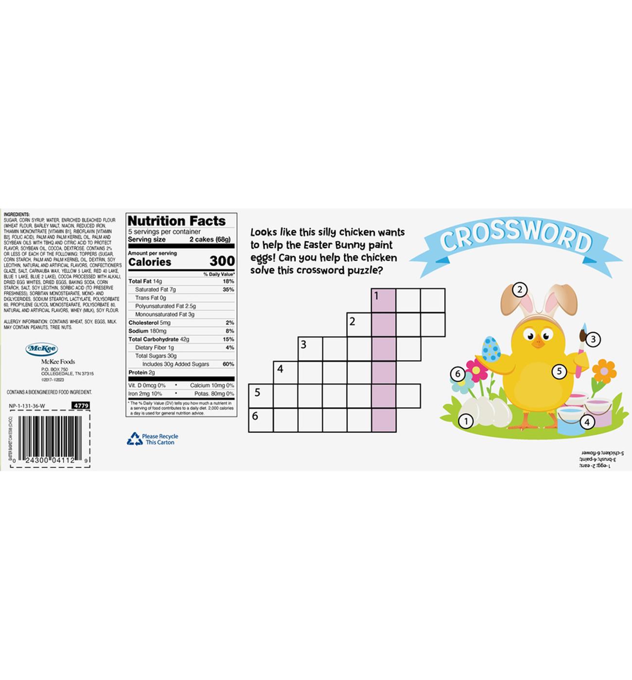 Little Debbie Chocolate Easter Basket Snack Cakes; image 3 of 4