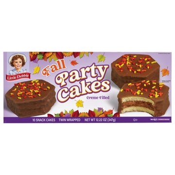 Little Debbie Chocolate Fall Party Cakes, 10 ct