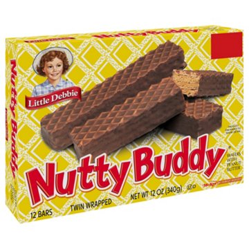 Little Debbie Nutty Buddy Snack Bars, 12 ct