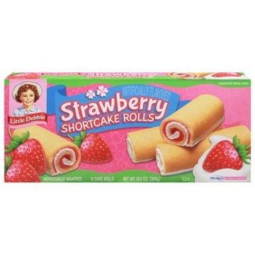 Little Debbie Strawberry Shortcake Rolls, 6 ct