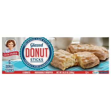 Little Debbie Glazed Donut Sticks, 6 ct