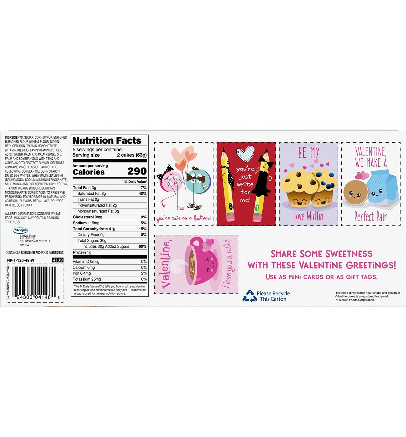 Little Debbie Valentine Snack Cakes; image 2 of 6