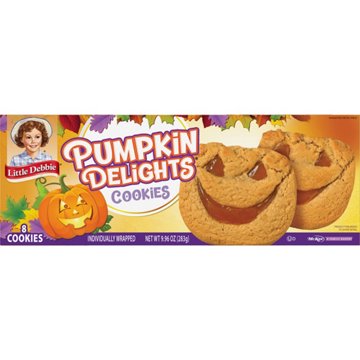 Little Debbie Halloween Pumpkin Delights Cookies, 8 ct