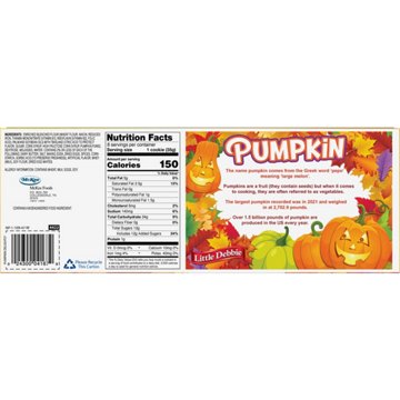 Little Debbie Halloween Pumpkin Delights Cookies, 8 ct
