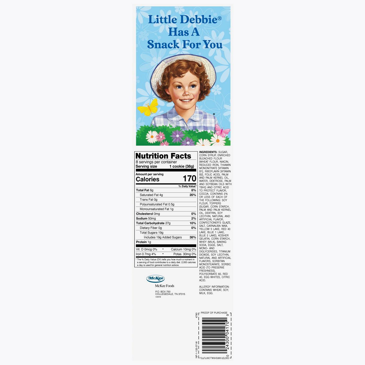 Little Debbie Easter Marshmallow Puffs Snack Cakes; image 2 of 2