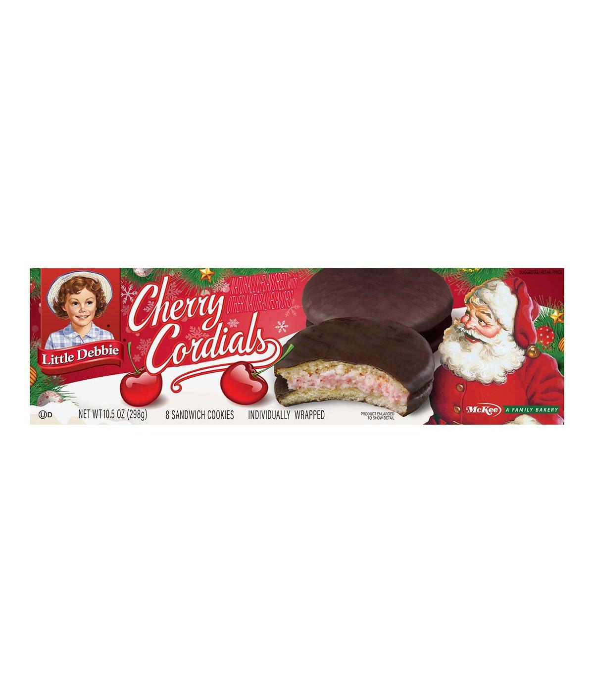 Little Debbie Cherry Cordials Sandwich Cookies; image 1 of 2