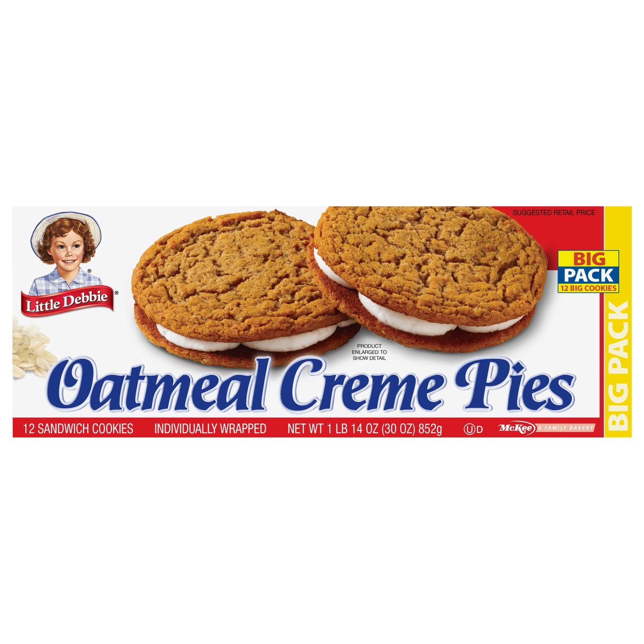 Little Debbie Oatmeal Creme Pies Big Pack Shop Snack Cakes At H E B