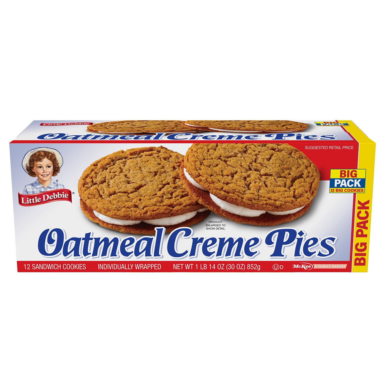 Little Debbie Oatmeal Creme Pies Big Pack Shop Snack Cakes At H E B