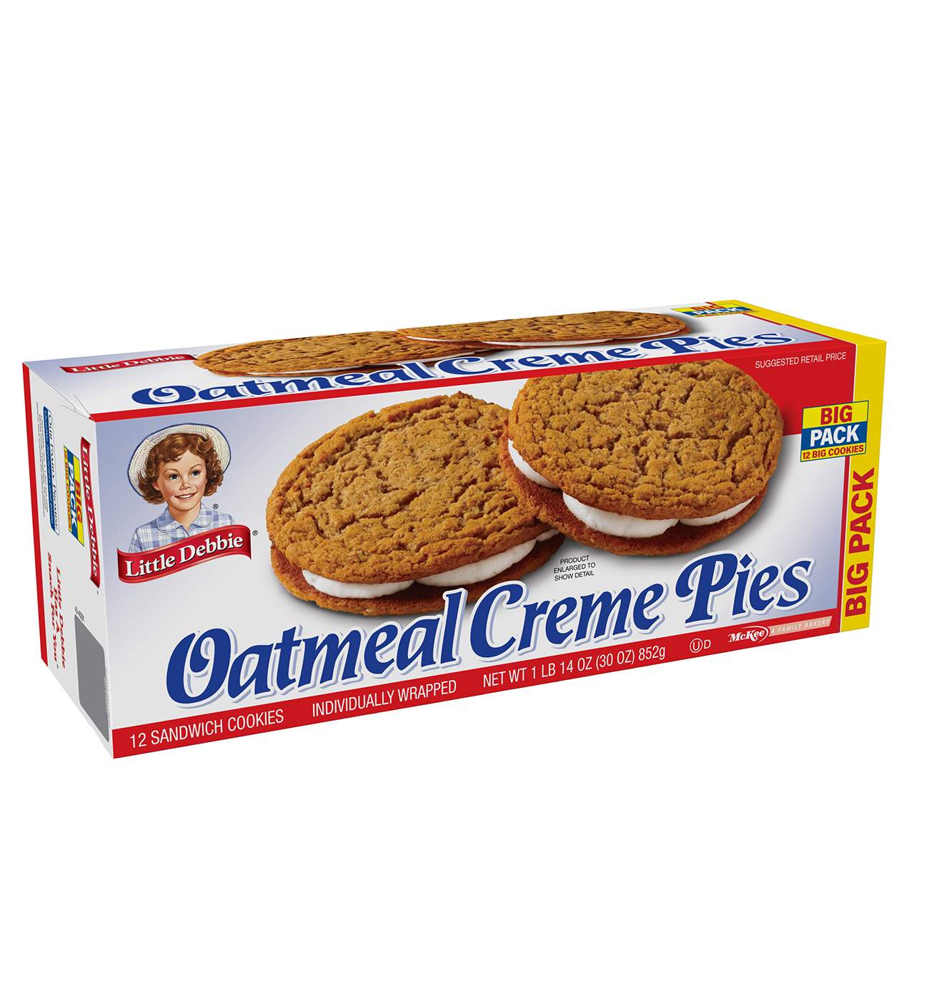 Little Debbie Bigger Oatmeal Creme Pies - Big Pack; image 5 of 6