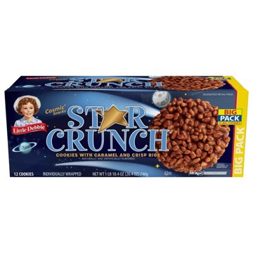 Little Debbie Bigger Star Crunch Cookies - Big Pack, 12 ct