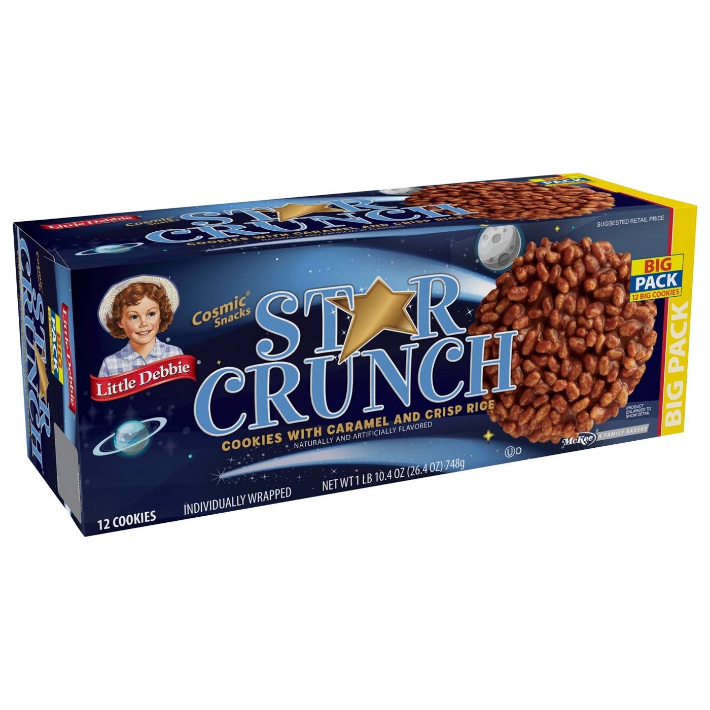Little Debbie Bigger Star Crunch Cookies - Big Pack; image 3 of 4