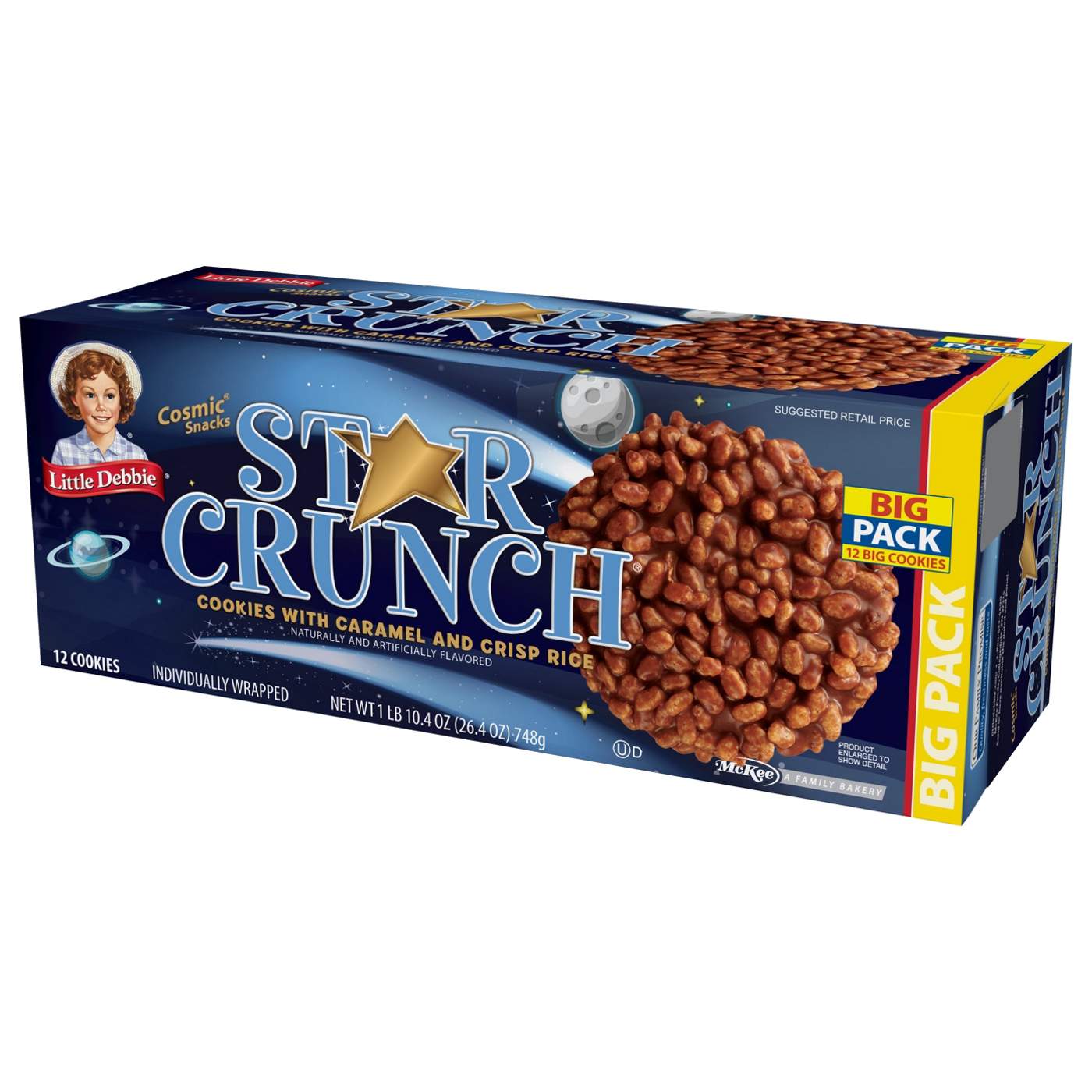 Little Debbie Bigger Star Crunch Cookies - Big Pack; image 4 of 4