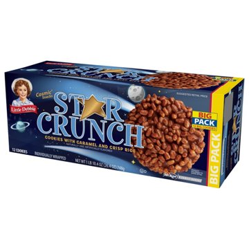 Little Debbie Bigger Star Crunch Cookies - Big Pack, 12 ct