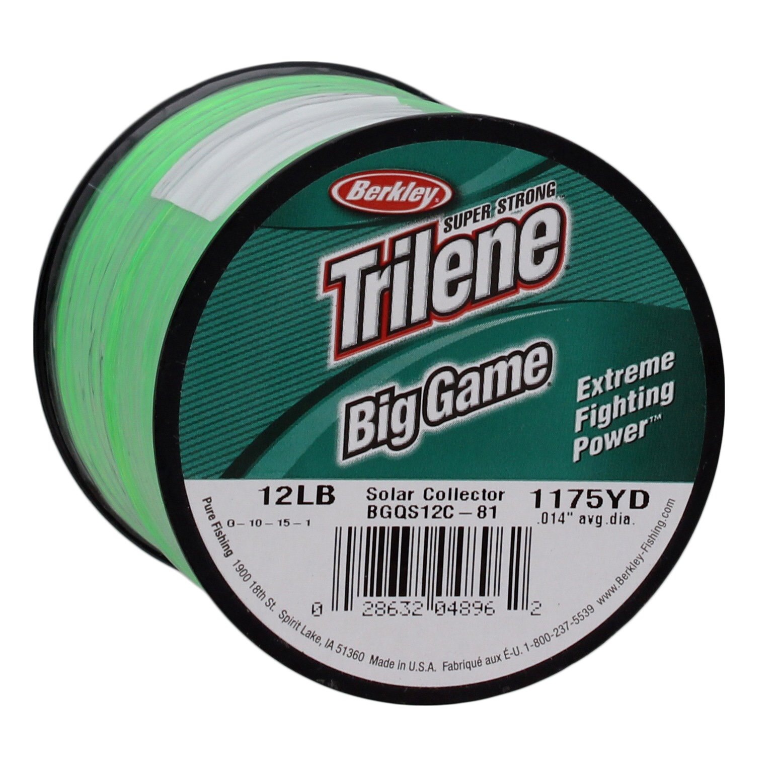 Berkley 12 LB Trilene Big Game Fishing Line in Solar Collector Shop