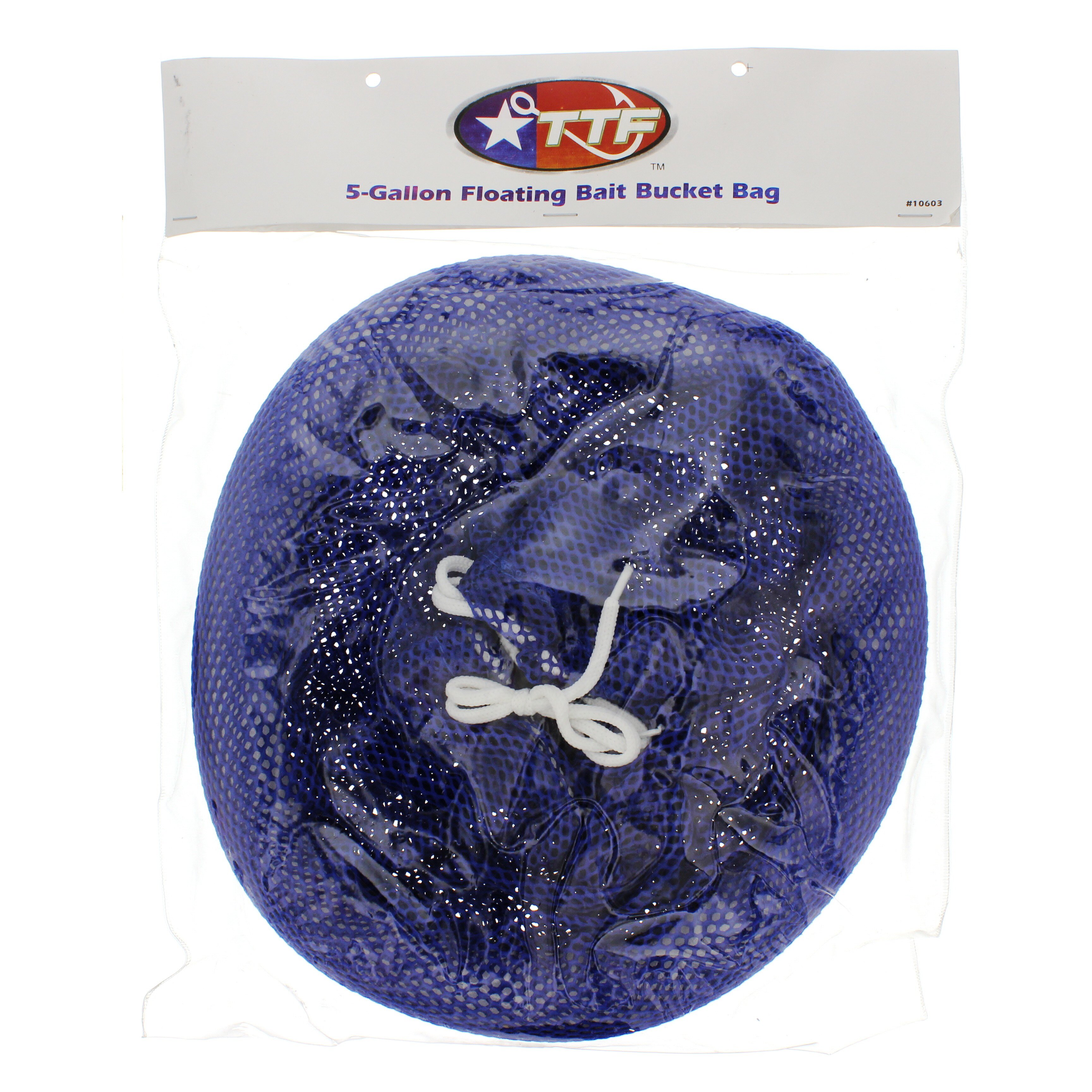 Texas Tackle Factory 5 Gallon Floating Bait Bucket Bag Shop Fishing