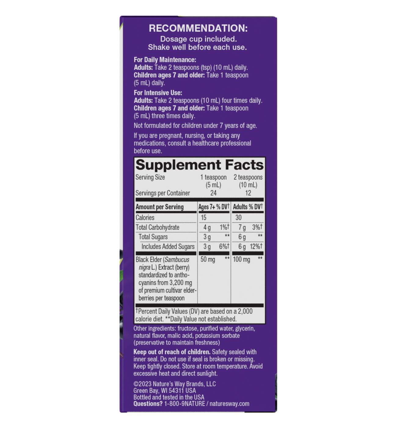 Nature's Way Sambucus Traditional Immune Syrup; image 4 of 4
