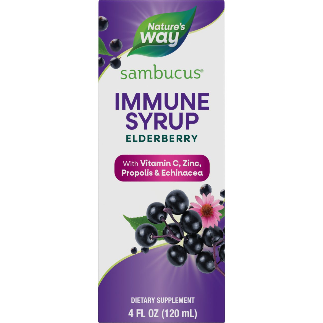Nature's Way Sambucus Elderberry Immune Syrup Shop Herbs & homeopathy at HEB