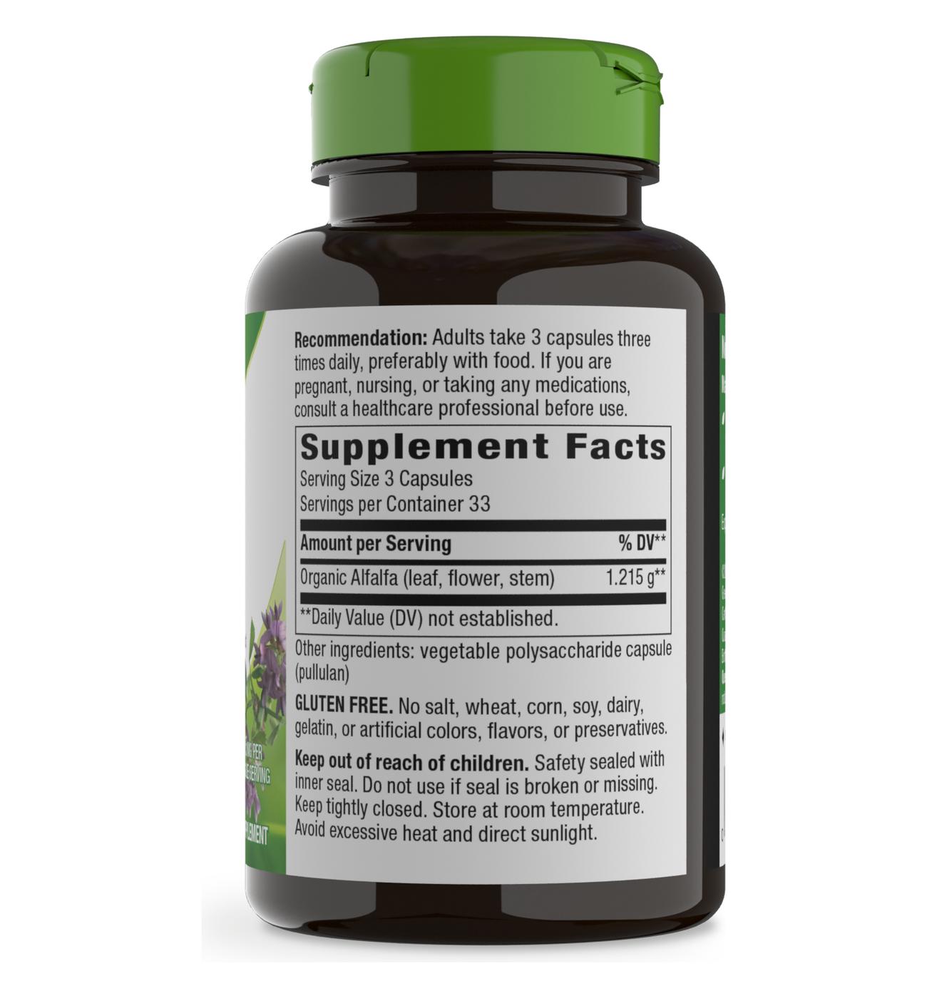 Nature's Way Alfalfa Capsules; image 3 of 3