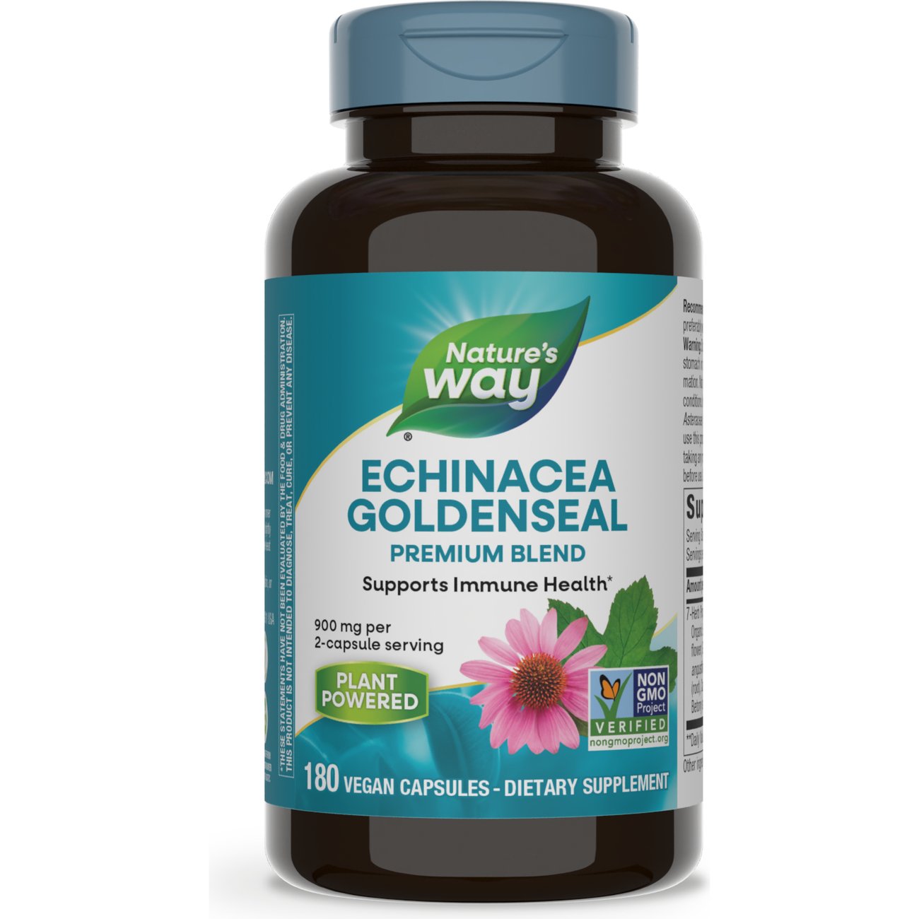 Nature's Way Premium Formula Echinacea Goldenseal 450 Mg Capsules