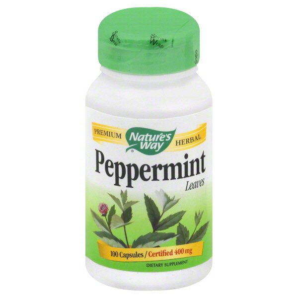 Nature's Way Premium Herbal Peppermint Leaves 400 Mg Capsules Shop