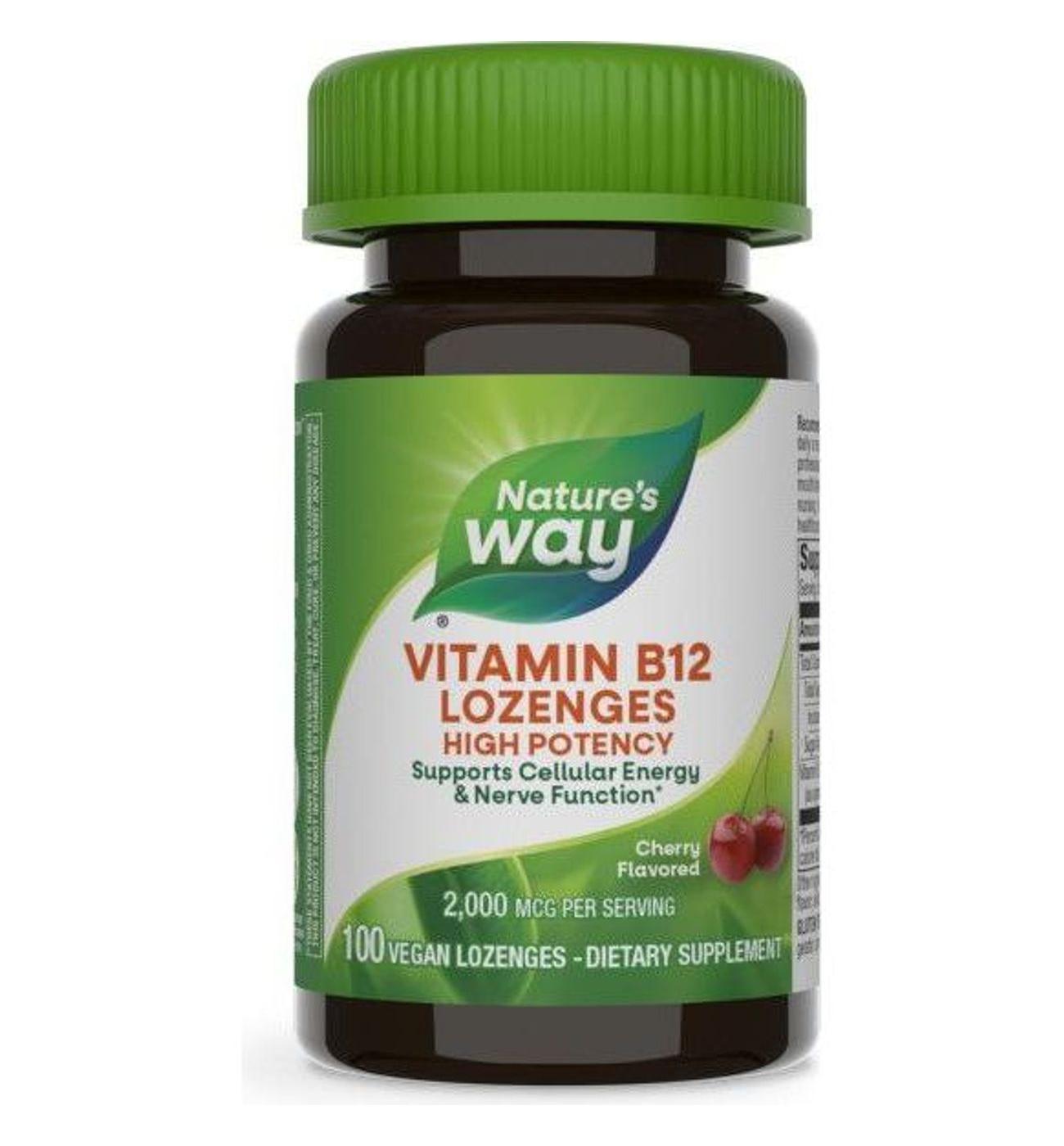 Nature's Way High Potency Vitamin B12 Lozenges - Cherry Flavor; image 1 of 3