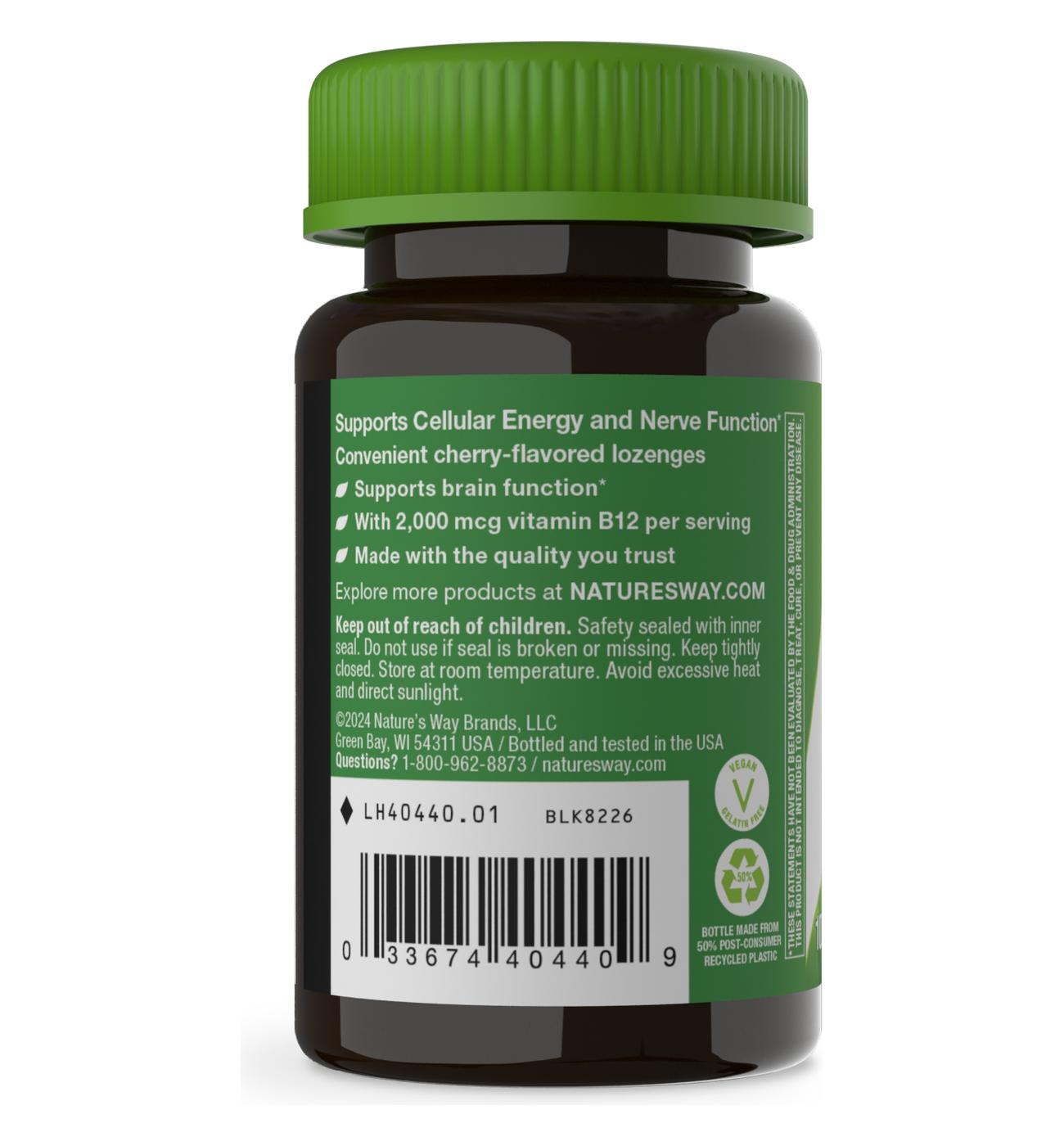 Nature's Way High Potency Vitamin B12 Lozenges - Cherry Flavor; image 2 of 3