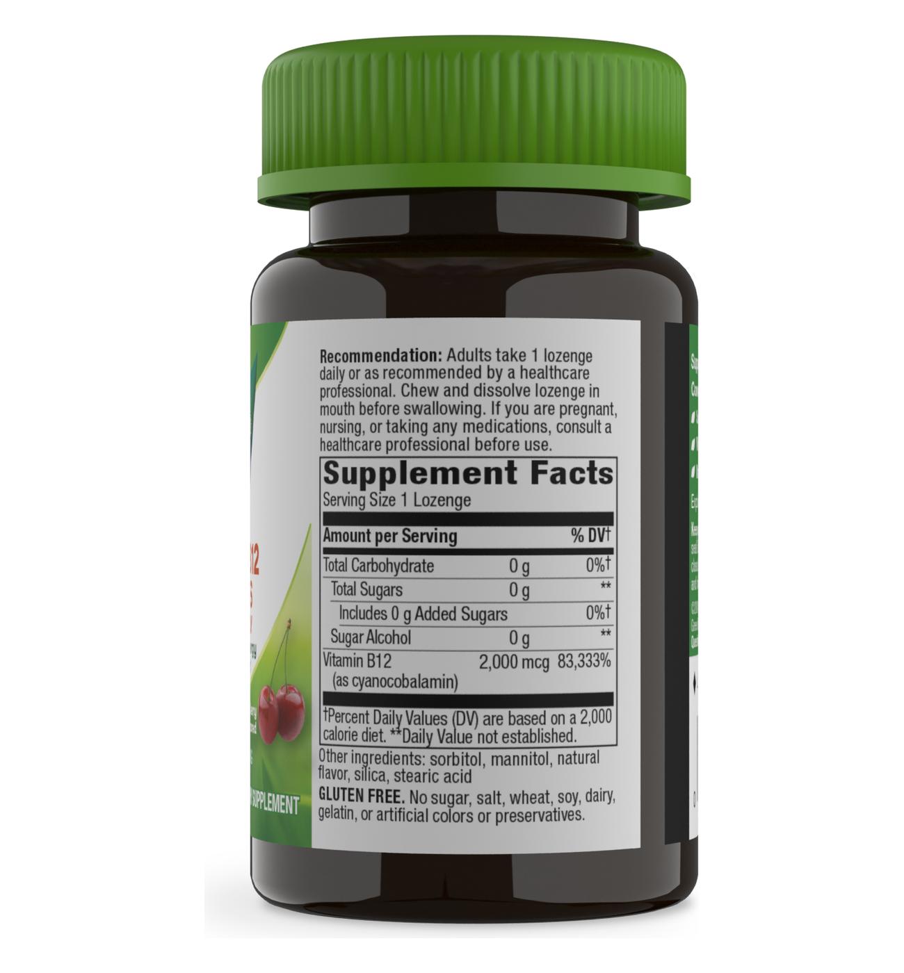 Nature's Way High Potency Vitamin B12 Lozenges - Cherry Flavor; image 3 of 3