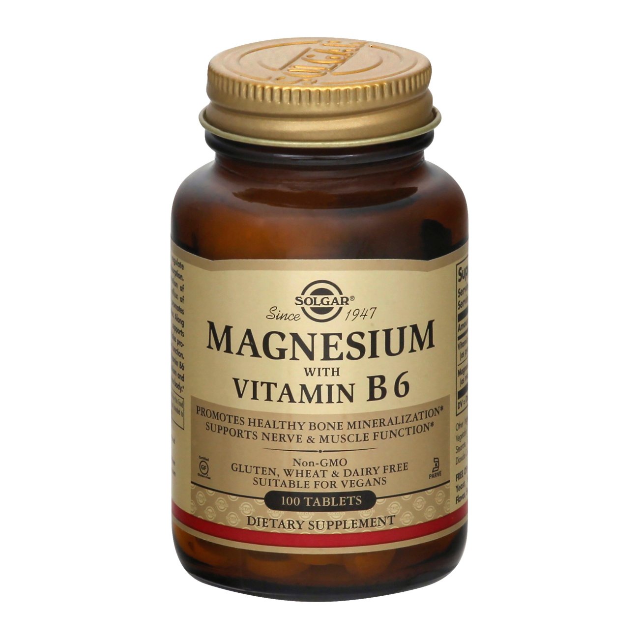 Solgar Magnesium with Vitamin B6 Tablets - Shop Minerals at H-E-B