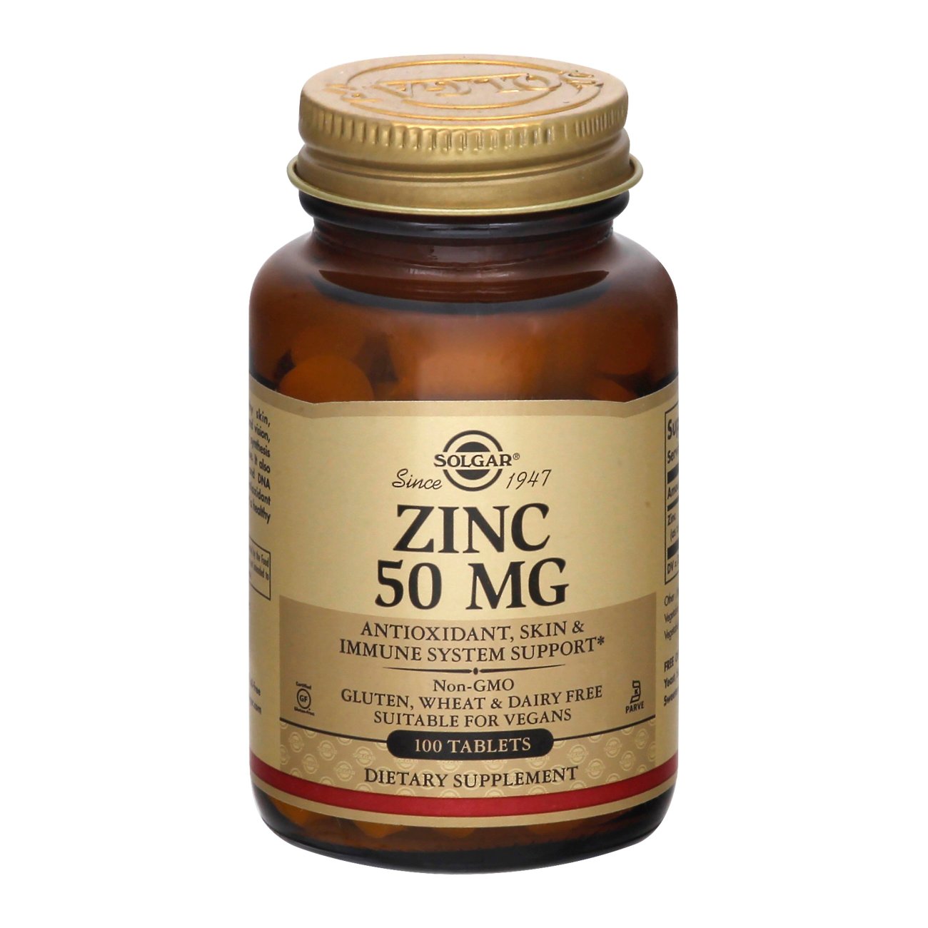 Solgar Zinc 50 mg Tablets Shop Vitamins & Supplements at HEB