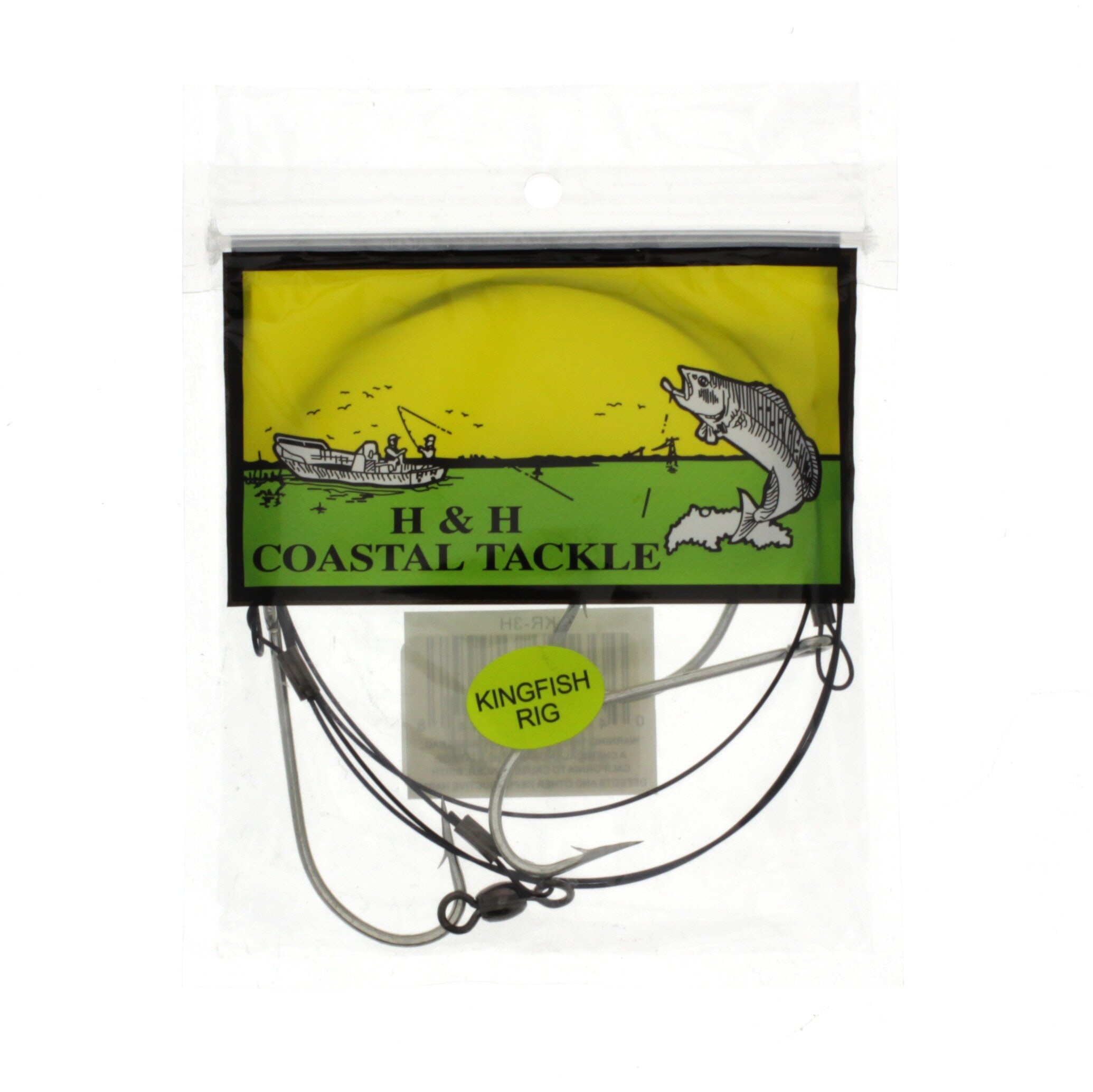 H & H Coastal Tackle Kingfish Black Fishing Line Leader with Stainless