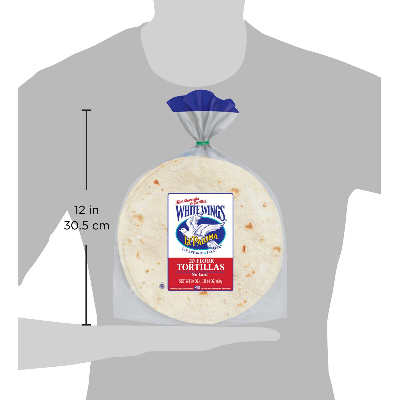 La Paloma White Wings Flour Tortillas 20 Count; image 2 of 5