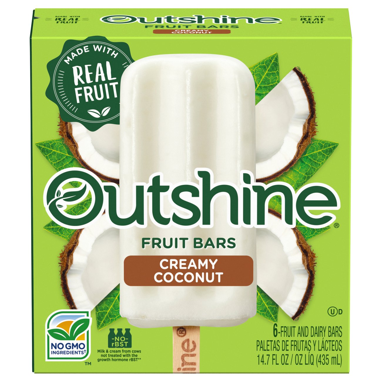 Outshine Creamy Coconut Fruit Bars - Shop Ice Cream & Treats At H-E-B