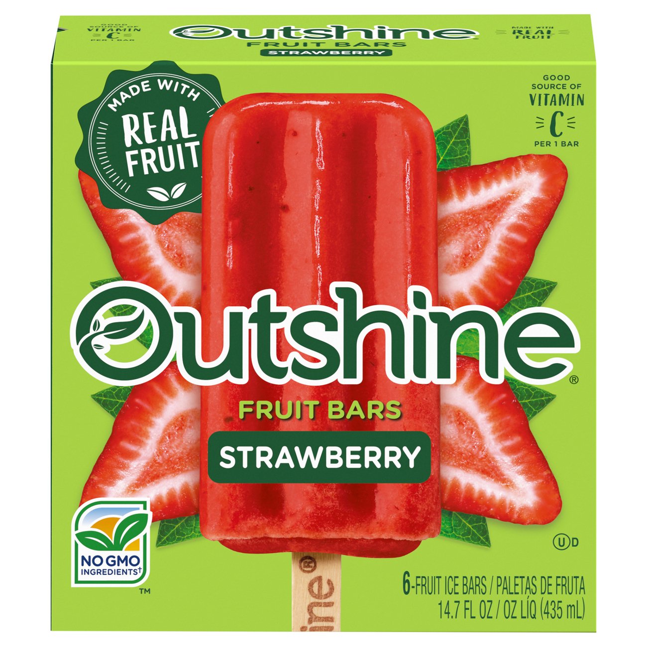 Outshine Strawberry Fruit Bars - Shop Bars & Pops at H-E-B